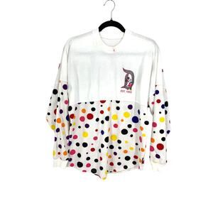 Disney Parks Disneyland Spirit Jersey Womens XS Minnie Mouse Polka Rock The Dots